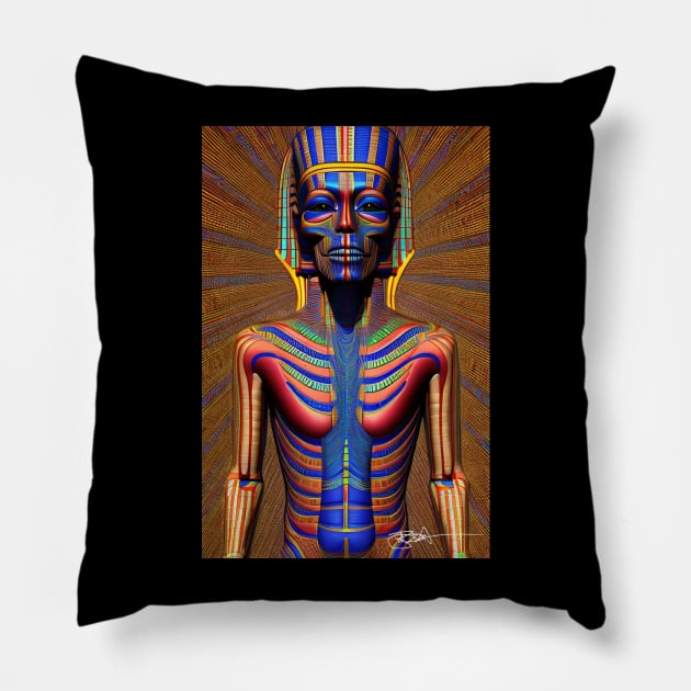 Ancient Deities 35 Pillow by Benito Del Ray