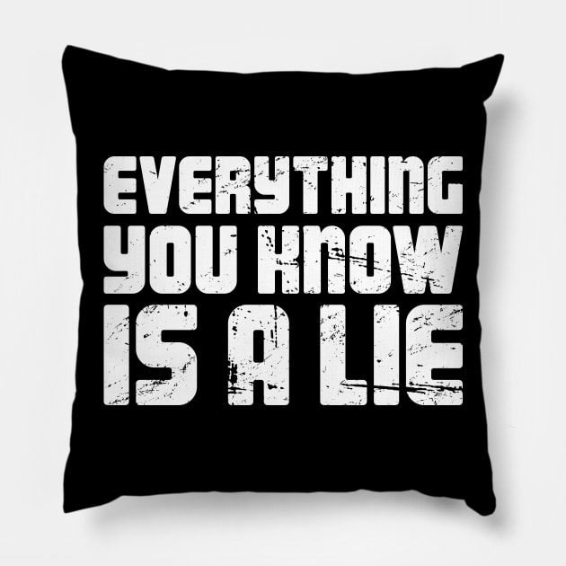 Conspiracy Theory - Government Illuminati Pillow by MeatMan