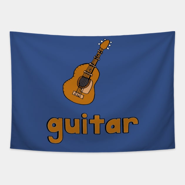 This is a GUITAR Tapestry by roobixshoe