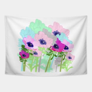 Anemones blooming in the garden Tapestry