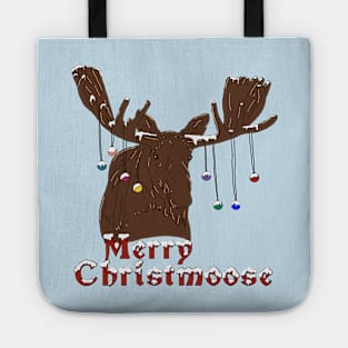 Merry Christmas Moose Tote