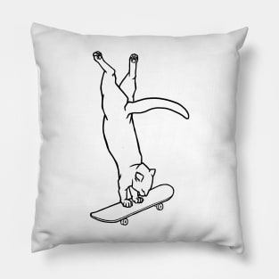 Handstand Meow Pillow