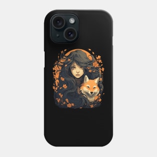 Girl and Fox Phone Case