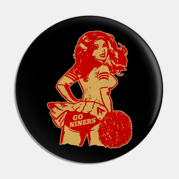 NINERS Cheerleader Pin by darklordpug