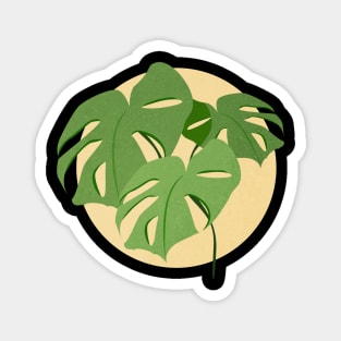 Swiss Cheese Plant Magnet