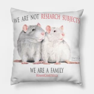 Ratties: Not test subjects! Pillow