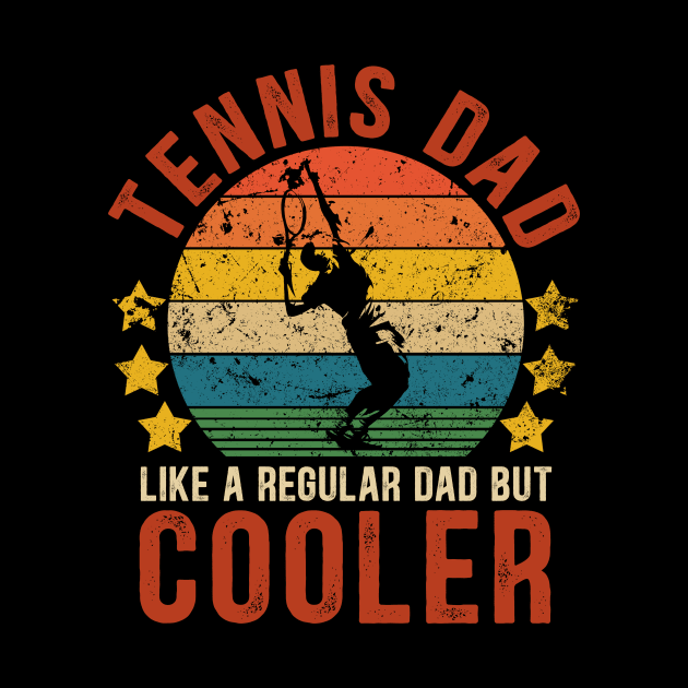 Tennis Dad Funny Vintage Tennis Father's Day Gift by Kimko