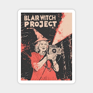 Funny Vintage Horror Movie Parody - Blair Witch Project Magnet