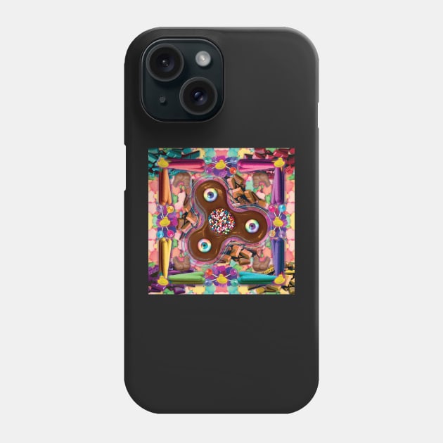 Spiral into the chocolate fidget spinner Phone Case by STORMYMADE