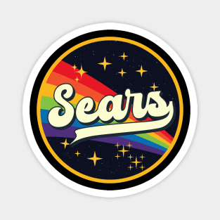 Sears // Rainbow In Space Vintage Style Magnet