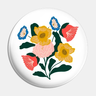 London floral Pin