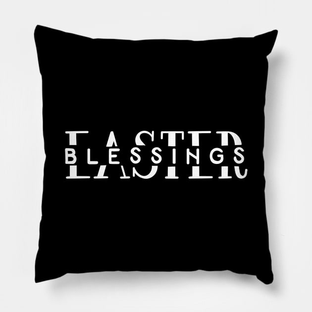 Easter Blessings Pillow by ThrivingTees