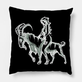 Wicca Pagan Witch Wiccan Goat Witchcraft Goth Witchy Gothic Pillow