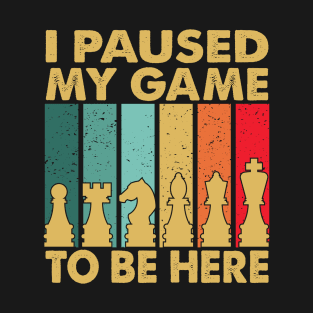 Vintage Chess player lovers fans jokes T-Shirt