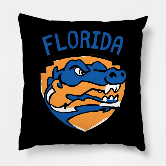 Florida Football Games Soccer Player Florida State Summer Camp Pillow by DaysuCollege