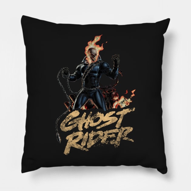 Ghost Rider Pillow by k4k7uz