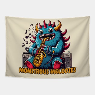 Monster saxophone player Tapestry