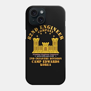 82nd Engineer Company  - Camp Edwards -  Korea Phone Case