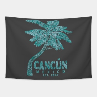 Cancun, Mexico Palm Tree Tapestry