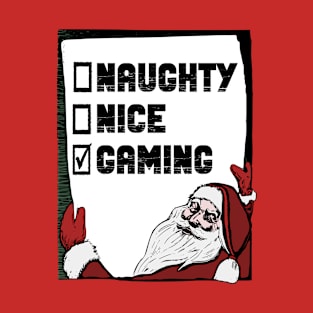 Family Christmas - Naughty Nice GAMING, Family Christmas T-shirt, Pjama T-Shirt