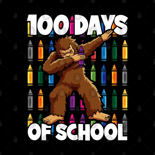 100th Day of School Teacher Dabbing Bigfoot by RadStar