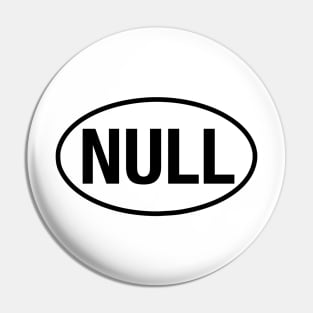 NULL Euro Oval Style Pin