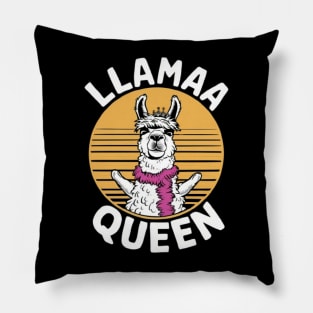 Llama Drama Queen Funny Llama posing shirt Pillow