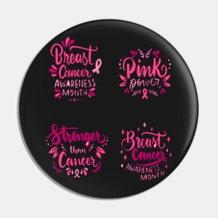 In October We Wear Pink Breast Cancer Awareness Survivor Pin