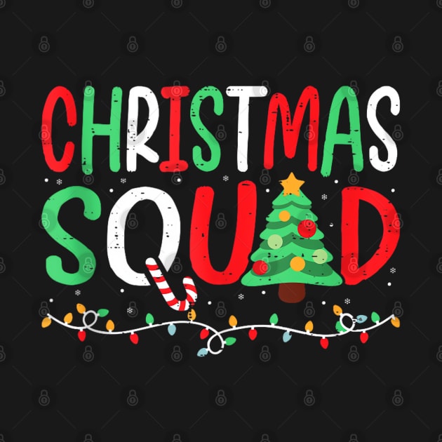 Christmas Squad Family Group Matching Christmas Pajama Party by Origami Fashion