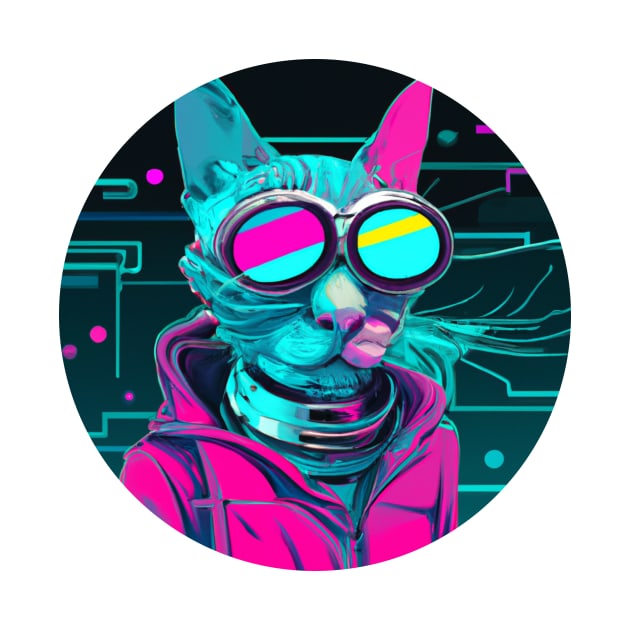 Cyberpunk Cat by Perryfranken