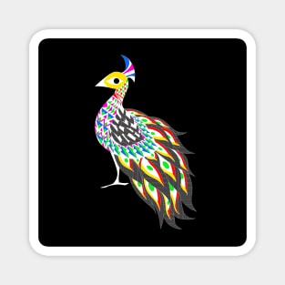 peacock bird in phoenix mariachi ecopop Magnet