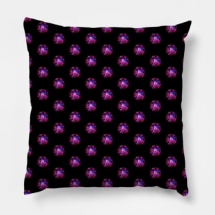 Small Tesla Tower with Lightning Arcs Pattern Pillow