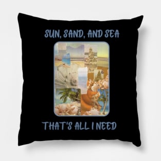 Sun, Sand and Sea Pillow
