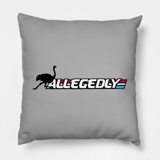 Allegedly Ostrich Letterkenny in red blue and white Pillow