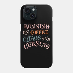 Running on coffee (no background) Phone Case