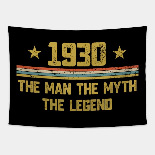 Vintage 1930 90th Birthday Gift For Man Tapestry by Aliaksandr