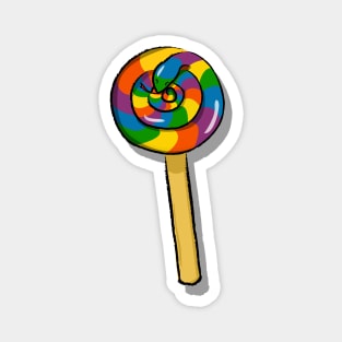 Curled Up Snake Lollipop Magnet