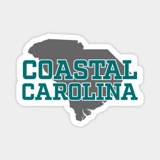 Coastal Carolina - South Carolina Gray Outline Magnet