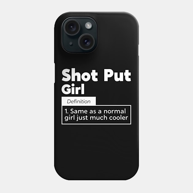 Shot Put Girl Phone Case by White Martian