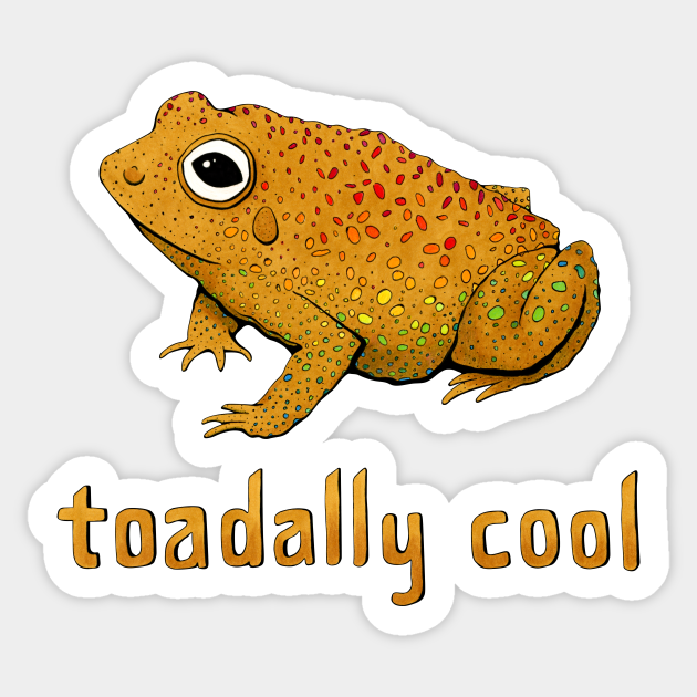 Toadally Cool Psychedelic Toad Toad Sticker Teepublic The psychedelic toad of the sonoran desert as want to read toadally cool psychedelic toad