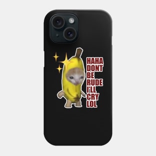 Banana cat Phone Case