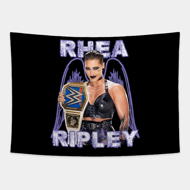 Rhea Ripley - Judgement Day Tapestry by AwkwardTurtle