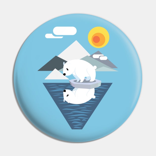 Polar Bear Dilemma Pin by DatLonelyTurtle