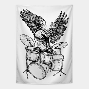 SEEMBO Eagle Playing Drums Musician Drummer Drumming Band Tapestry