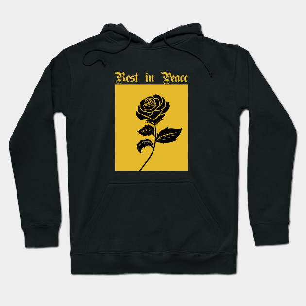 Sweetdream Black Rose T-Shirt Rest in Peace Tapestry