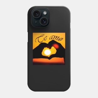 Te amo (I love you in Spanish) - Sepia Phone Case