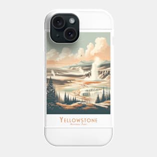 Yellowstone National Park Vintage Travel Poster Phone Case