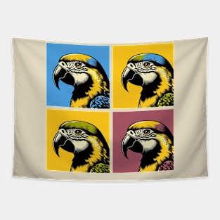 Pop Yellow-headed amazon Art - Cool Birds Tapestry