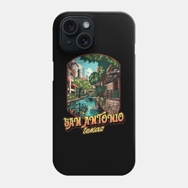 San Antonio Texas Phone Case by E