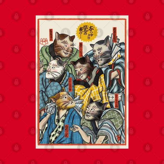 Ukiyo-e Cats by dilemserbest